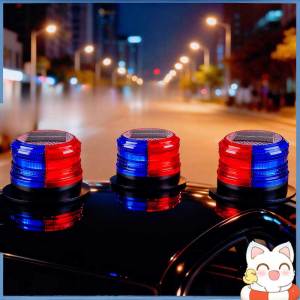 Solar LED Magnetic Attraction Warning Light Traffic Road Safety Beacon Lamp Emergency Safety Lights