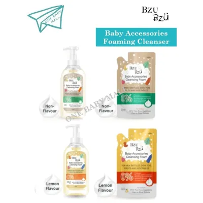 One Baby Mall BZU BZU Baby Accessories Foaming Cleanser Non/Lemon Flavour (500ml Bottle/ 400ml Refill)