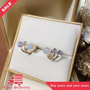 [COD] Zircon Pearl Earrings for Women Fashion Crystal Earrings Studs Wedding Party Accessories Jewelry Gift