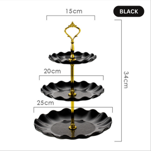 Home2U🏡 3 Tier High Tea Stand Dessert Cupcake Cakes Fruit Party Serving Platter Tray Food Tower Plates Tray Dessert 点心架
