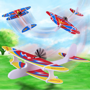 Hand Throw Electric Flying Glider Planes Children Party Game Outdoor Toys Kids Foam Plane