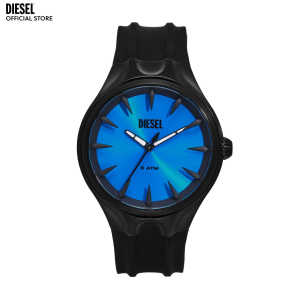 Diesel Mens Streamline Analog Watch ( DZ2203 ) - Quartz Black Case Round Dial 23 MM Black Silicon Band