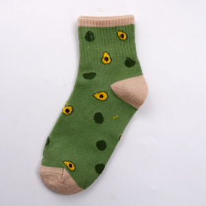 DRKS38 Kaos Kaki Ankle Motif Alpukat Kaos Kaki Fashion Korea