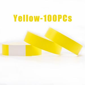 100PCs Paper Wristband Disposable Waterproof Wristband For Festivals Entry Tickets Swimming Party