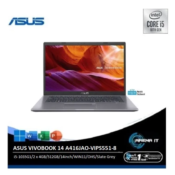 ASUS VivoBook 14 A416JAO-VIPS551-8 Slate Grey [Intel® Core™ i5