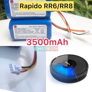 PIN DUNG LƯỢNG 3500MAH ( BH 6 tháng) NÂNG CẤP CHO PIN ROBOT HÚT BỤI RAPIDO RR8RR6