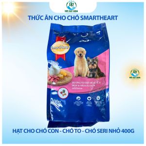 Thức ăn cho chó Smartheart 400g - Hạt cho chó conchó sz bé chó lớn ( combo 5 gói )