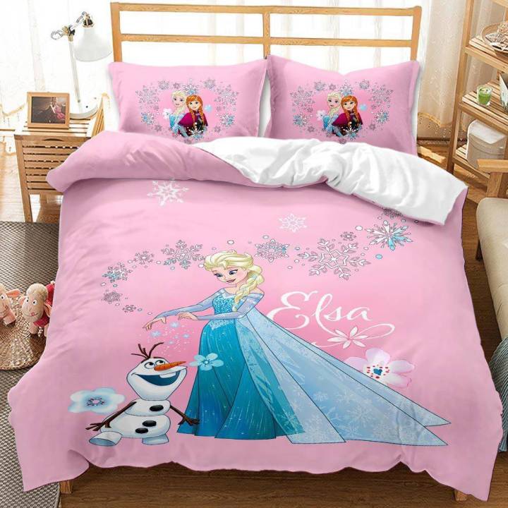 clu%20Disney%20Frozen%203in1%20Bedding%20Set%20Bed%20Sheet%20Quilt%20Cover%20Bedroom%20Washable%20Comfortable%20Home%20Suit%20ulc%20-%20Image%205
