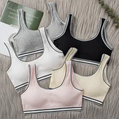 Teenage Girl Training Bra Cotton Bra Top Skin-Friendly Sports Bra