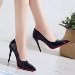 Fleeti shoes 3 inch heels with glossy material Recommend for you COD Red Sole