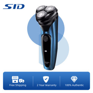 SID Electric Rotary Shaver IPX7 Water Proof Design Dual Wet & Dry USB Type-C Fast Charging with Sideburn Trimmer Safe and Easy to Clean