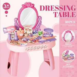 30pcs Childrens Pretend Play Toy Simulation Dressing Table Princess Makeup Dressing Table Toy Girl Gift2026