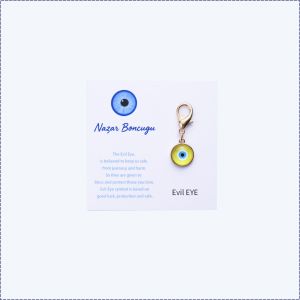 Keychain Decoration Auspicious Object Good Luck Card Protective Symbol Devil's Eye Everyday Wear