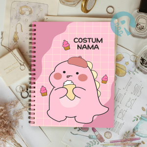 Ringbook Softcover A5 Buku Catatan Garis/Polos DINO