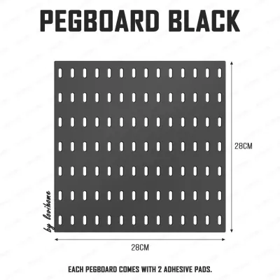 SG Pegboard & Accessories Organizer - Desk Organizer | No Drill | Wall Board | Home & Office Decor | Modular Rack
