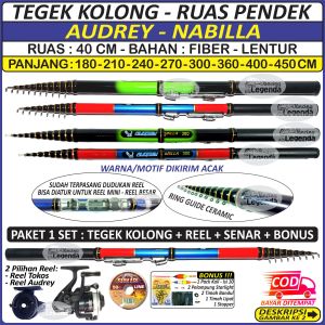 TEGEK KOLONG - RUAS PENDEK - AUDREY NABILLA - Ruas : 40 CM - BAHAN : FIBER - LENTUR