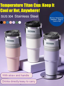 Ice Tumbler Large Capacity Thermal Mug Hot & Cold Cup Stainless Steel Insulated Drinkware