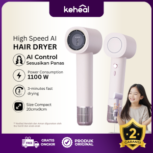 KEHEAL Hairdryer AI Control High Speed Hair Dryer 400 Million Negative Ions Hair Care Heat Control