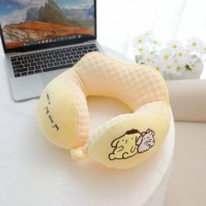 Cartoon Sanrio Kuromi U-shaped Neck Pillow My Melody Cinnamoroll Pochacco Protecting Cervical Pillow Neck Office Travel Portable Pillow for Kid & Adult
