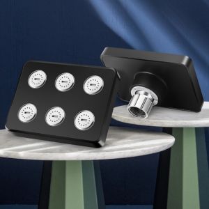 【Original+In Stock】High Pressure Rainshower Head Magic Water Flow Rainfall Shower Head Water Saving Shower Bathroom Accessories