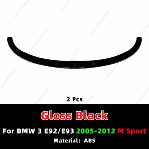 sapid Front Bumper Lip For BMW 3 Series E92 E93 2005-2012 M Sport Version Splitter Air Dam Deflector Protector Tuning Accessories M3Y1T