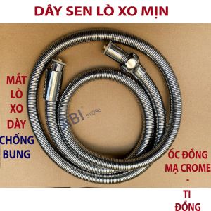Dây sen lò xo mịn chống bung mắt ốc đồng ti đồng cao cấp dây cấp nước vòi sen dây vòi xịt vệ sinh