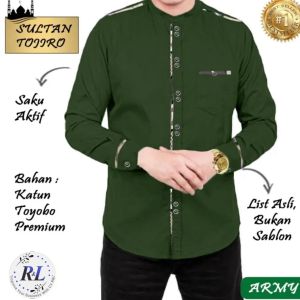 Baju Koko sultan tujiro Lengan Panjang / Baju Koko Pria Lengan Panjang / Baju Muslim Pria Lengan Panjang / Baju Koko Pria Muslim Terbaru