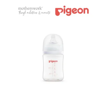 Pigeon Softouch BPP 3 Baby BPA-Free PP Wide Neck Nursing Bottle 0M+ 160ml / 240ml - Logo | baby milk bottle / baby feeding bottle