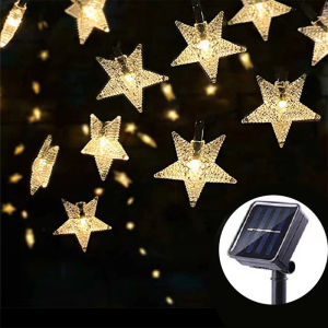 Solar star lights Flashing Christmas lights Outdoor waterproof lawn garden patio decoration