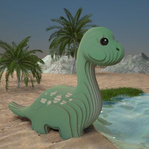 BANZU Three-dimensional 3D Cardboard Dinosaur Puzzle Montessori Dinosaur Dinosaur 3D Paper Puzzle Three-dimensional Model Toy Paper Animal Model Toy Christmas Gifts