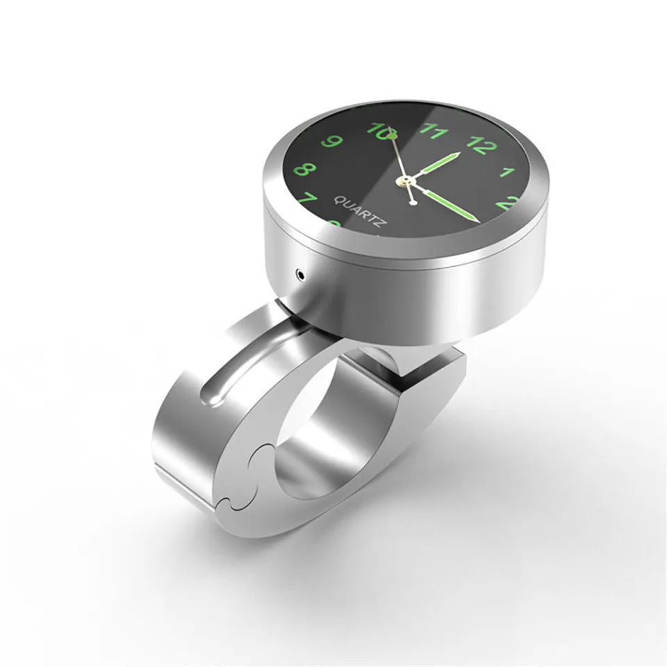 Aitemay Car Luminous Quartz Clock Automotive Internal Stick-On