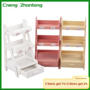 Cneng 1:12 Dollhouse Miniature Plant Flower Stand Shelf Bookshelf Display Rack Furniture Fairy Garden Tool Storage Rack Model Toy