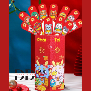 Combo 1 bộ lì xì gieo quẻ và 50 lì xì TẾT truyền thống - 2025  (MẪU NHƯ HÌNH)