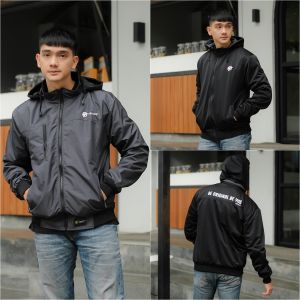 JAKET JUMBO PRIA TERBARU BIG SIZE TASLAN PREMIUM BOLAK BALIK OENZIE KEREN TRENDY