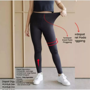 COD Legging Wanita Dewasa Panjang Bahan Spandek Untuk BB 35-120kg - Celana Legging Panjang Wanita Legging Dewasa Leging Polos