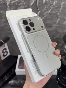 Matte Glass Back Panel Magnetic Phone Case for iPhone 17 Pro Max 17 Air With HD Glass Film Cover for iPhone 16