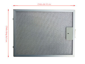 Lưới lọc mỡ máy hút mùi Canzy kéo đẩy Size 70 Tấm lọc nhôm máy hút mùi chiều dài 598mm