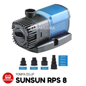 SUNSUN RPS8/RPS 8 8000 liter/jam Pompa Celup Kolam Hemat Listrik