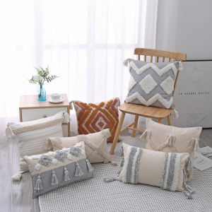 โมร็อกโกทอหมอน Boho กรณีทอ Comfy หมอนอิงตกแต่งนุ่มปลอกหมอนสําหรับโซฟาเตียงนอนโซฟาห้องนั่งเล่น Bohemian Home Decor