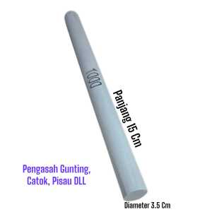 Batu Asah Untuk Alat Berkebun Dan Bonsai Seperti Catok Gunting Panjang 15cm Full Lingkaran