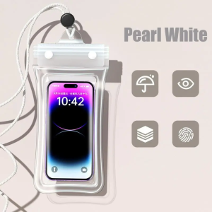 Waterproof Phone Pouch/Swimming Pouch/Cover/Touch Screen Bag / Phone Protector/Pouch Kalis Air / Beg Kering / Perlindungan Telefon /Aktiviti Luar / Peralatan Pantai / Tahan Air/Bahan Kukuh / Mudah Dibawa / Transparent