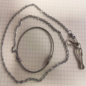 ส่งเร็ว โซ่นกแก้ว โซ่คล้องขานก โลหะโซ่ โซ่สำหรับนกแก้ว โซ่สำหรับยืนบนคอน ความยาวประมาณ 80ซม