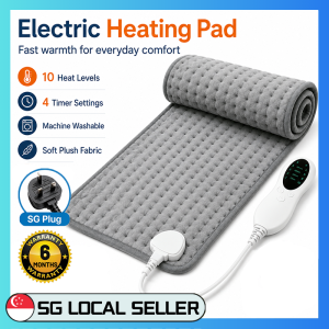 SG STOCK Electric Heating Pad Back Neck Massager Menstrual Pain Relief Warm Pad 热敷垫