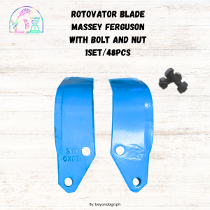 ROTOVATOR BLADE 48Pcs Massey Ferguson Tractor SIP 195 Model MF2615 MF1540 MF1552
