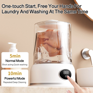 ⚡Portable And Energy-saving⚡Mini Ultrasonic Underwear Washing Machine/USB Charging Small Sock Washing Machine/ Quiet Baby Clothes Washing Machine便携式迷你洗衣机