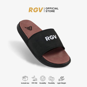 RGV 39 - 43 Sandal Sydney Maroon Black & Tan Black - Sendal Selop Slip On Casual Pria Wanita