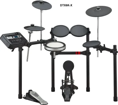 Yamaha DTX6K-X DTX6K2-X DTX6K3-X DTX6K5-M electronic drumset with free FP7210A pedal and DS550U drum throne
