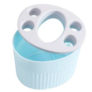 SEA JJT ที่วางแปรงสีฟันแบบหรูหราสำหรับห้องน้ำเพื่อการจัดเก็บและจัดระเบียบในบ้าน