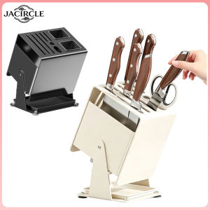 JACIRCLE Activity Knife and Chopstick Holder Knife Storage Rack Kitchen and Household Countertop Integrated Knife Holder Shelf