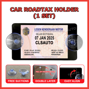 Roadtax Holder Honda Small 2024 Double Layer Laser Engraving Pemegang Rotek JPJ Rotex Kereta Cover Casing for Car Accessories